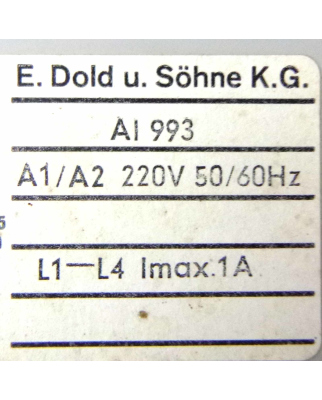 E.Dold & Söhne KG Störmelderelais AI993 GEB