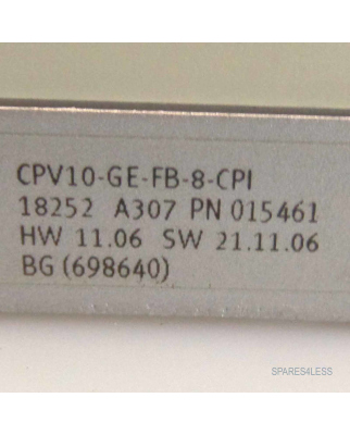Festo Ventilinsel CPV-10-GE-FB-8-CPI 18252 OVP