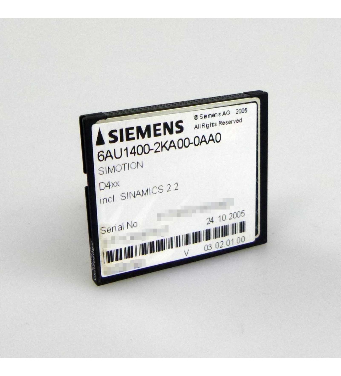 Siemens Speicherkarte SimotionD 6AU1400-2KA00-0AA0 GEB