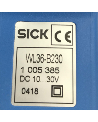 Sick Reflexions-Lichtschranke WL36-B230 unused/OVP 