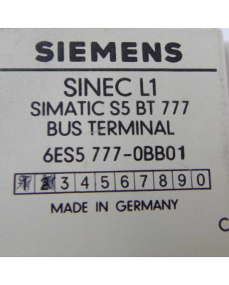Siemens Simatic Busklemme 6ES5 777-0BB01 GEB