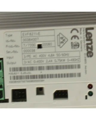 Lenze Frequenzumrichter Type EVF8211-E   0,75 kW 