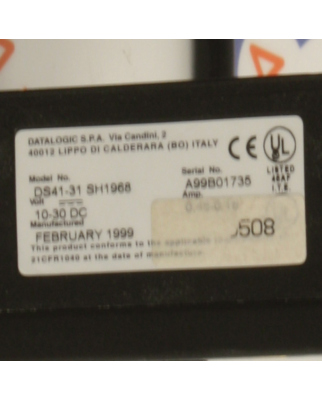 DATALOGIC Barcode Scanner DS41 DS41-31 SH1968 GEB