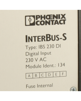 Phoenix Contact Interbus-S IBS 230 DI 2784036 GEB