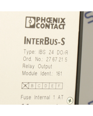 Phoenix Contact Interbus-S IBS 24 DO/R 2767215 REM