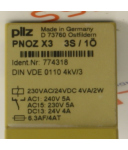 Pilz Not-Aus Schaltgerät  PNOZ X3 230VAC/24VDC 3S/1Ö 774318 GEB