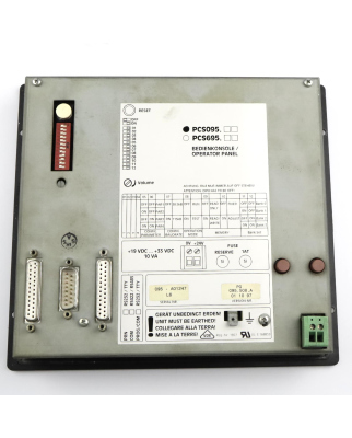 Lauer Bedienkonsole OP Operator Panel PCS095 topline mini GEB