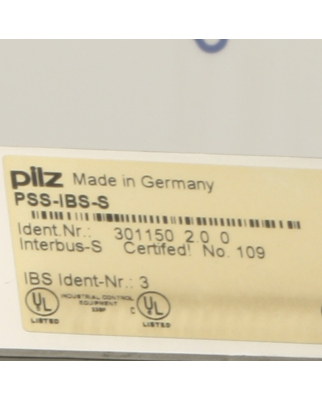 Pilz Steuerung Interbus-S PSS-IBS-S 301150 2.0 0 GEB