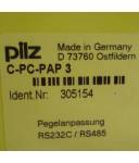 PILZ C-PC-PAP-3 PEGELANP.v24/RS485 305154 GEB