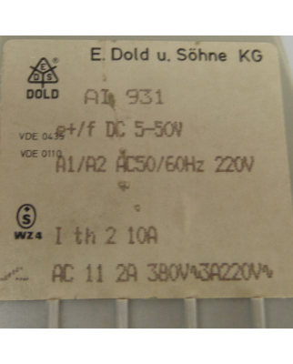 E.Dold & Söhne KG Varimeter AI 931 DC 5-50V 10A GEB
