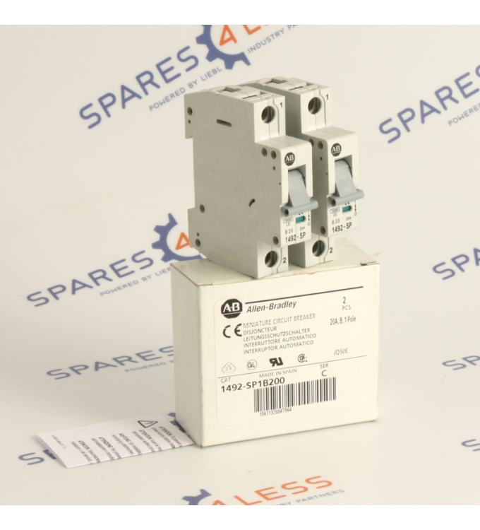 Allen Bradley Leistungsschalter 1492-SP1B200 Ser. C (2Stk.) OVP
