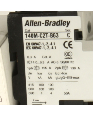 Allen Bradley Motorschutzschalter 140M-C2T-B63 Ser.C OVP