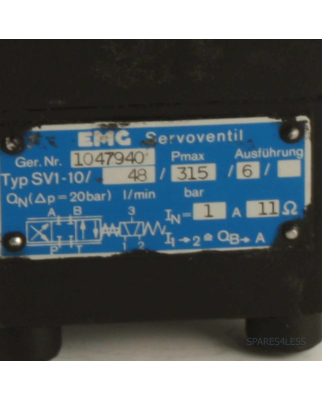 EMG Servoventil SV1-10 /48/315/6/- GEB