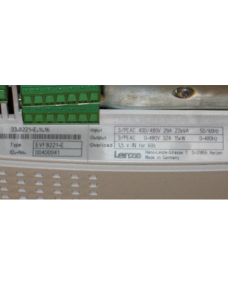 Lenze Frequenzumrichter ID 00400041 EVF8221-E GEB