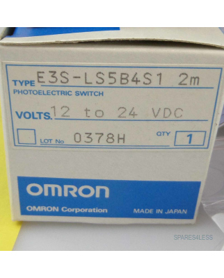 Omron Optischer Sensor E3S-LS5B4S1 2M OVP