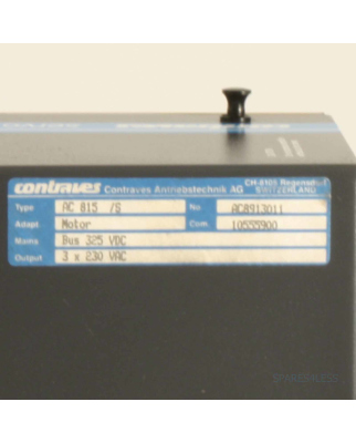 Contraves Frequenzumrichter AC815 /S AC8913011 GEB
