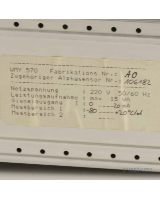 Endress+Hauser WMY570 HYGROLOG GEB