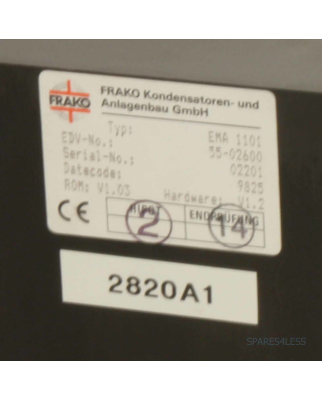 FRAKO Mains Monitoring Instrument EMA1101 55-02600 GEB