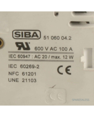SIBA Sicherungshalter 5106004.2 600V/AC100A NOV