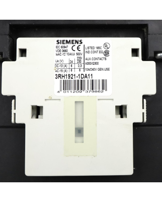 Siemens Leistungsschütz 3RT1054-1AP36 GEB