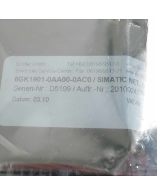 Siemens Simatic Sinec Net 6GK1 901-0AA00-0AC0 REM