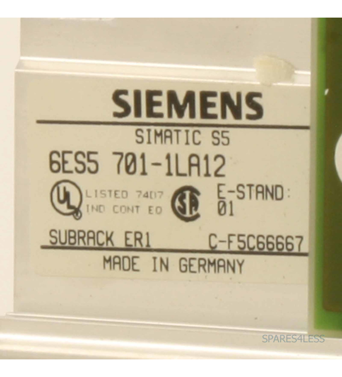Siemens Simatic S5 Baugruppentraeger Er1 6es5701-1la12 for sale online 
