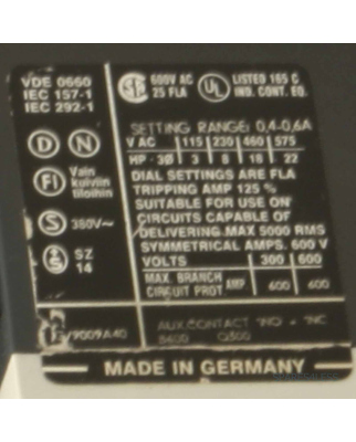 Siemens Leistungsschalter 3VU1300-1ME00 GEB
