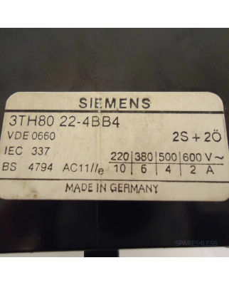 Siemens Schütz Hilfsschütz 3TH8022-4BB4 GEB