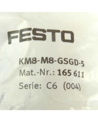 Festo Anschlussleitung KM8-M8-GSGD-5 165611 OVP