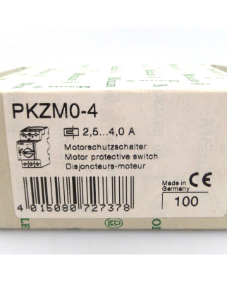 Klöckner Moeller Motorschutzschalter PKZM0-4 OVP