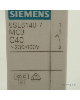 Siemens Leitungsschutzschalter 5SL6 140-7 OVP