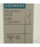 Siemens Leitungsschutzschalter 5SL6 140-7 OVP