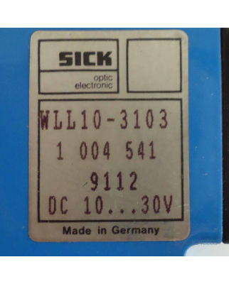 SICK Sensor WLL10-3103 1004541 GEB
