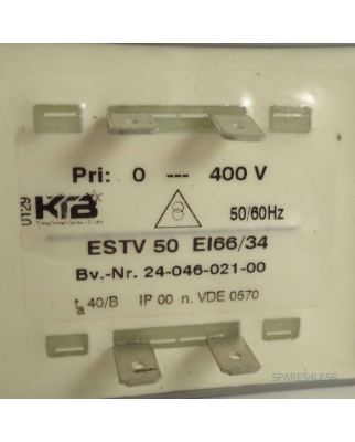 KTB Trafo ESTV 50 EI66/34 24-046-021-00 50W NOV