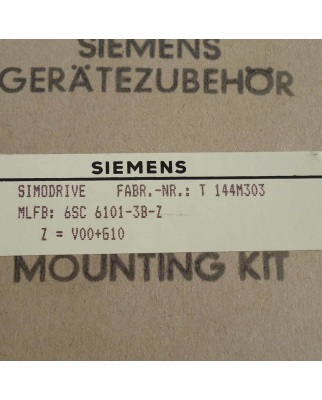 Siemens Mounting Kit für Simodrive 6SC6101-3B-Z OVP