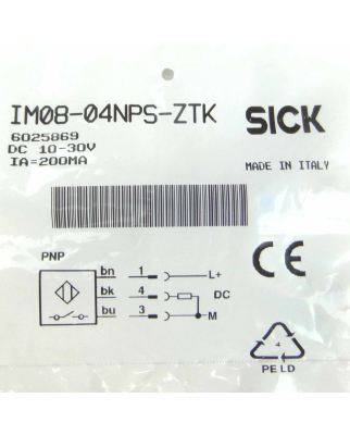 Sick Näherungssensor IM08-04NPS-ZTK 6025869 OVP