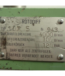 VISCOTHERM ROTODIFF Zentrifugenantrieb 107S 943 GEB