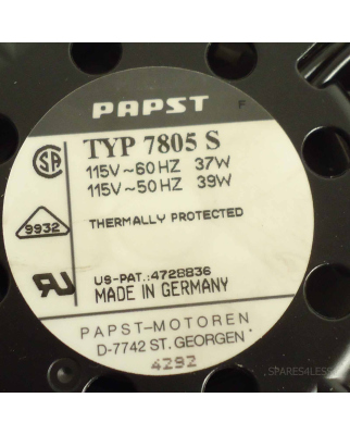 PAPST Lüfter 115V Typ 7805S OVP