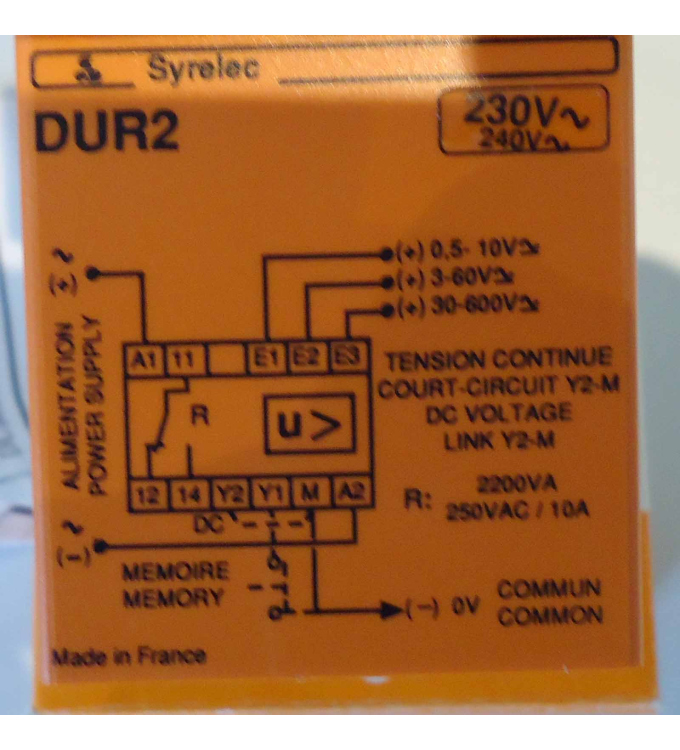 Régulateur Température Syrelec MTCR 230A J250 - 0-250°C - Neuf Emballé - Marque Crouzet