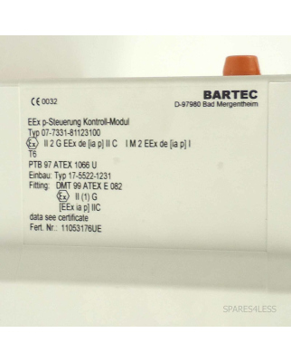 BARTEC Steuerungsmodul Typ 07-7331-81123100 GEB