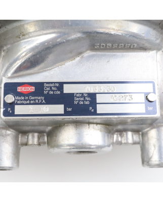 HERION  magnetisches Sitzventil 7033130 1-10bar NOV