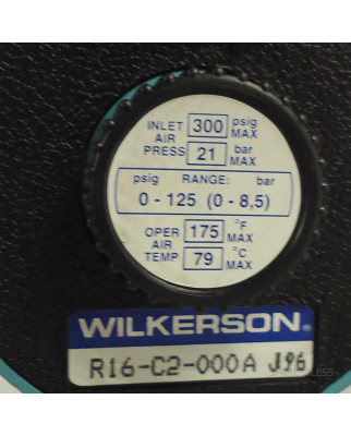 WILKERSON Regulator R16-C2-000A J96 NOV