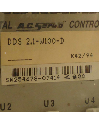 INDRAMAT Servo-Controller DDS 2.1-W100-D GEB