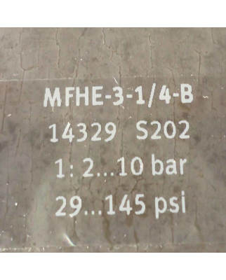 FESTO Wartungseinheit MFHE-3-1/4B / PEV-1/4-SC0D / LFR-D-5M-Mini NOV