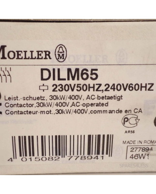 Klöckner Moeller Leistungs-Schütz DILM65 277894...