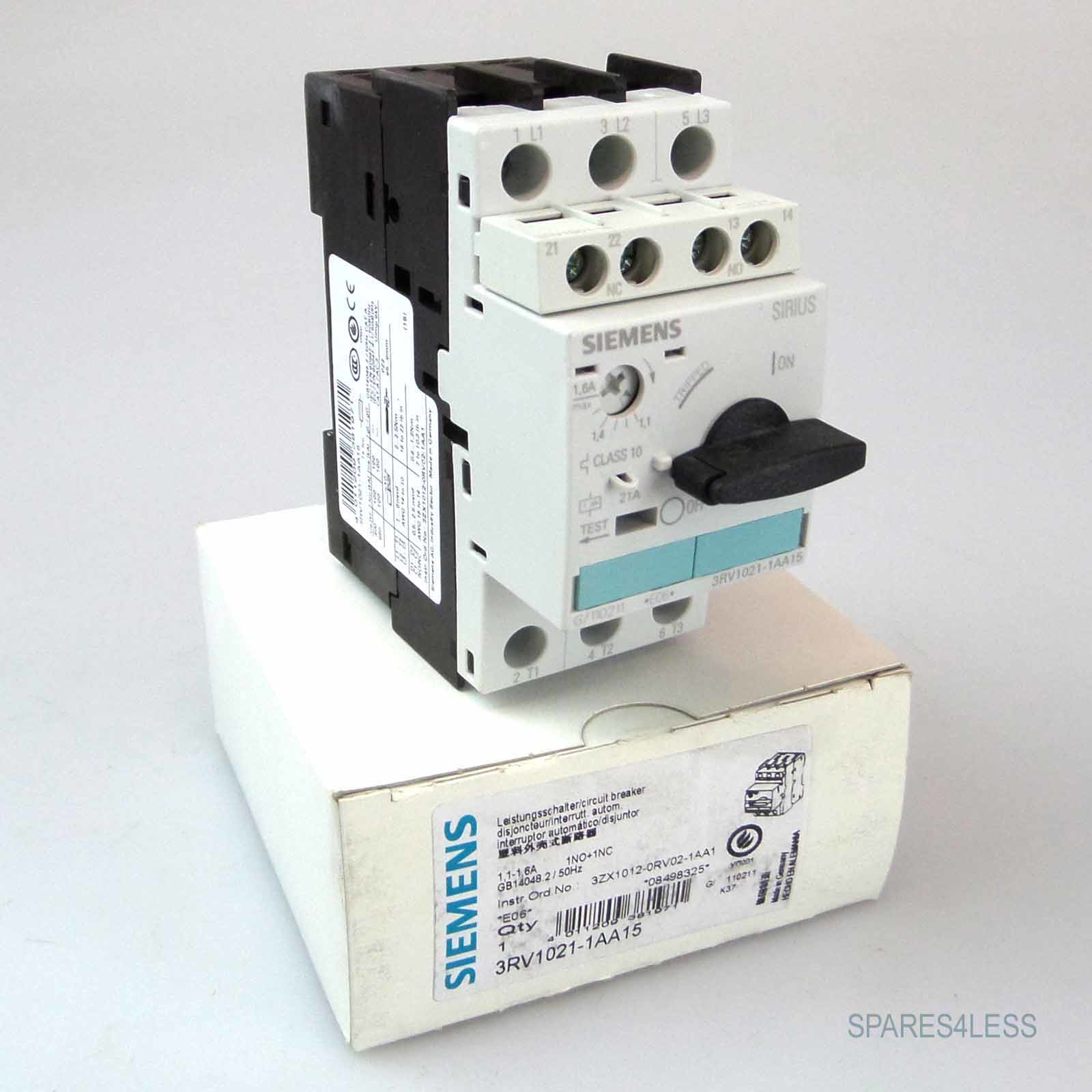 Siemens Sirius Leistungsschalter 3RV1021-1AA15 
