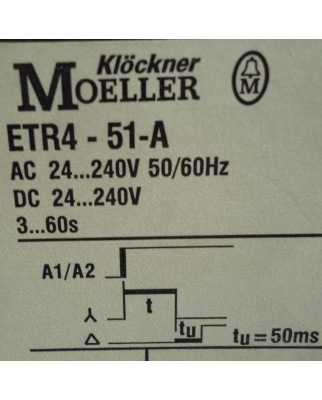 Klöckner Moeller Zeitrelais ETR4-51-A NOV