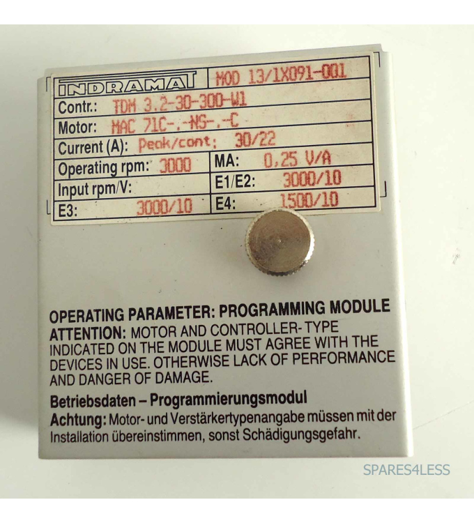 INDRAMAT Programmiermodul MOD13/1X091-001 GEB