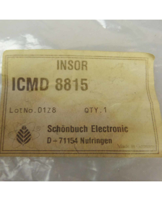 SCHÖNBUCH Induktiver Näherungsschalter INSOR ICMD 8815 OVP