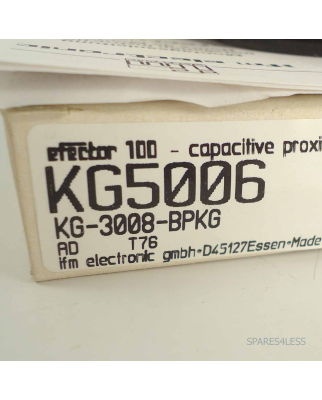 ifm efector 100 kapazitiver Näherungsschalter KG5006 KG-3008-BPKG OVP